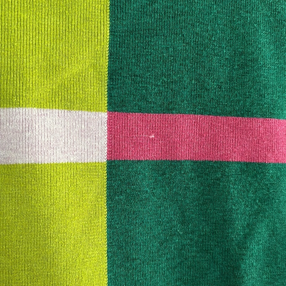 Free People Colorblock Striped Sweater in Green, Pink, Lime - Picture 7 of 8